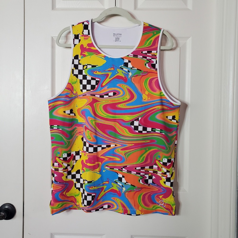 Peloton X Brittany Allen Multicolor Muscle Top Geometric Pullover Sleeveless Med
